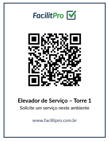 Exemplo de QR Code no ambiente